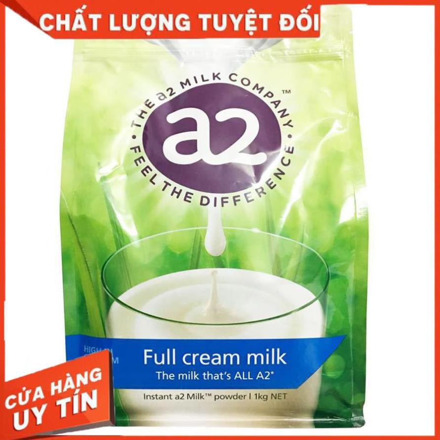 (FREESHIP+QUÀ+CHUẨN AIR) Sữa bột A2 nguyên kem - tách kem của Úc (1Kg)