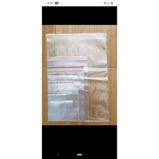 1kg túi zip chỉ đỏ loại mỏng (đủ size)
