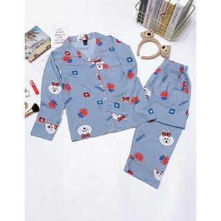 Bộ Pijamas dài chất tole