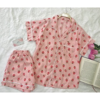 Đồ bộ pyjama lụa đũi tơ cao cấp tay cộc quần đùi