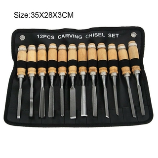 Set 12 Dụng Cụ Chạm Khắc Gỗ Cao Cấp