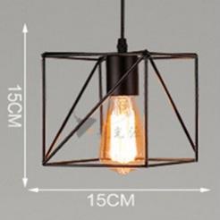 Đèn thả khung sắt nghệ thuật, đèn thả bàn ăn TSAB (gồm bóng)