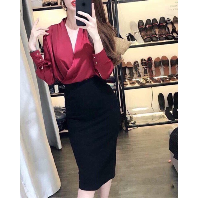 Chân váy bút chì nữ