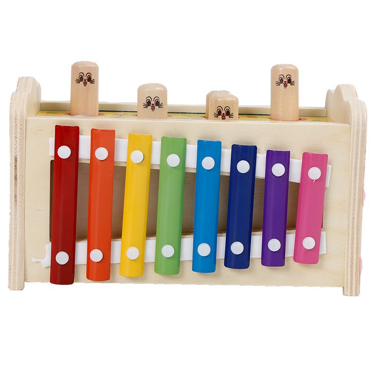 Đập chuột kết hợp đàn Xylophone. Đồ chơi thông minh có nhạc cho bé.