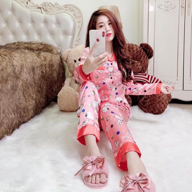 Đồ bộ phi lụa phối
