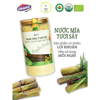 Nước mía tươi sấy yo v vinamit lon 600g nước mía thật hương vị thật - ảnh sản phẩm 1