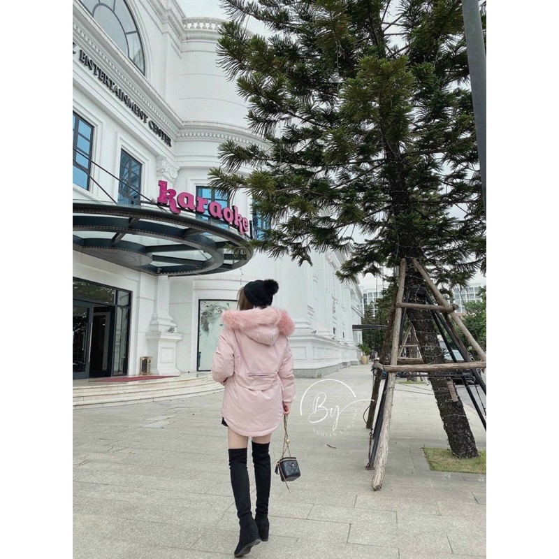 [Hàng L1] Siêu Phẩm Áo Phao Đại Hàn Dáng Dài ❄️ Áo phao Mũ Lót Lông Siêu Ấm ❄️❄️ | BigBuy360 - bigbuy360.vn