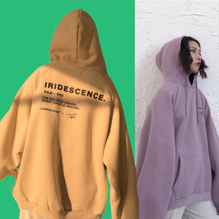 Áo nỉ hoodie nữ form rộng Áo hoodie nữ form rộng unisex nhiều màu hồng xanh có mũ thời trang ulzzang hàn quốc | BigBuy360 - bigbuy360.vn