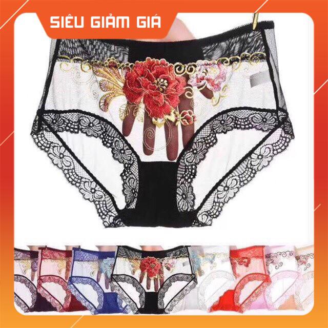 Quần Lót Ren Thêu Hoa Hot