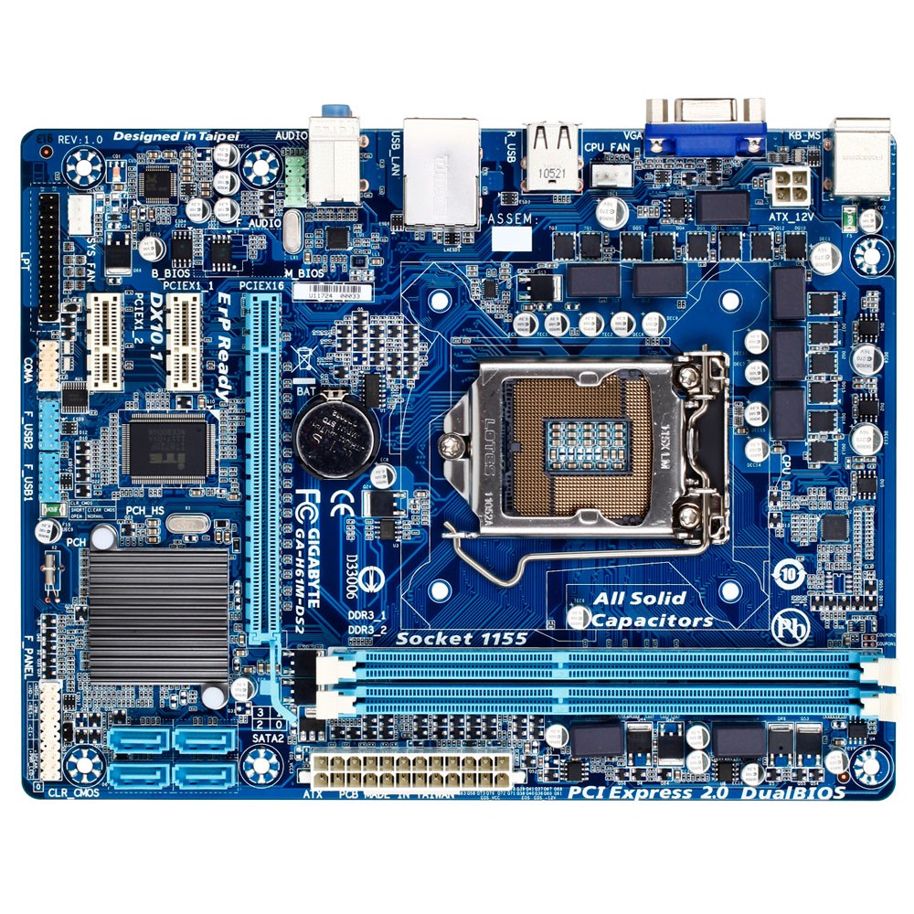 Bo mạch Mainboard GIGA H61 M-D | BigBuy360 - bigbuy360.vn