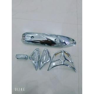 combo 4 món mạ crom cho xe vision 2011 2012 2013