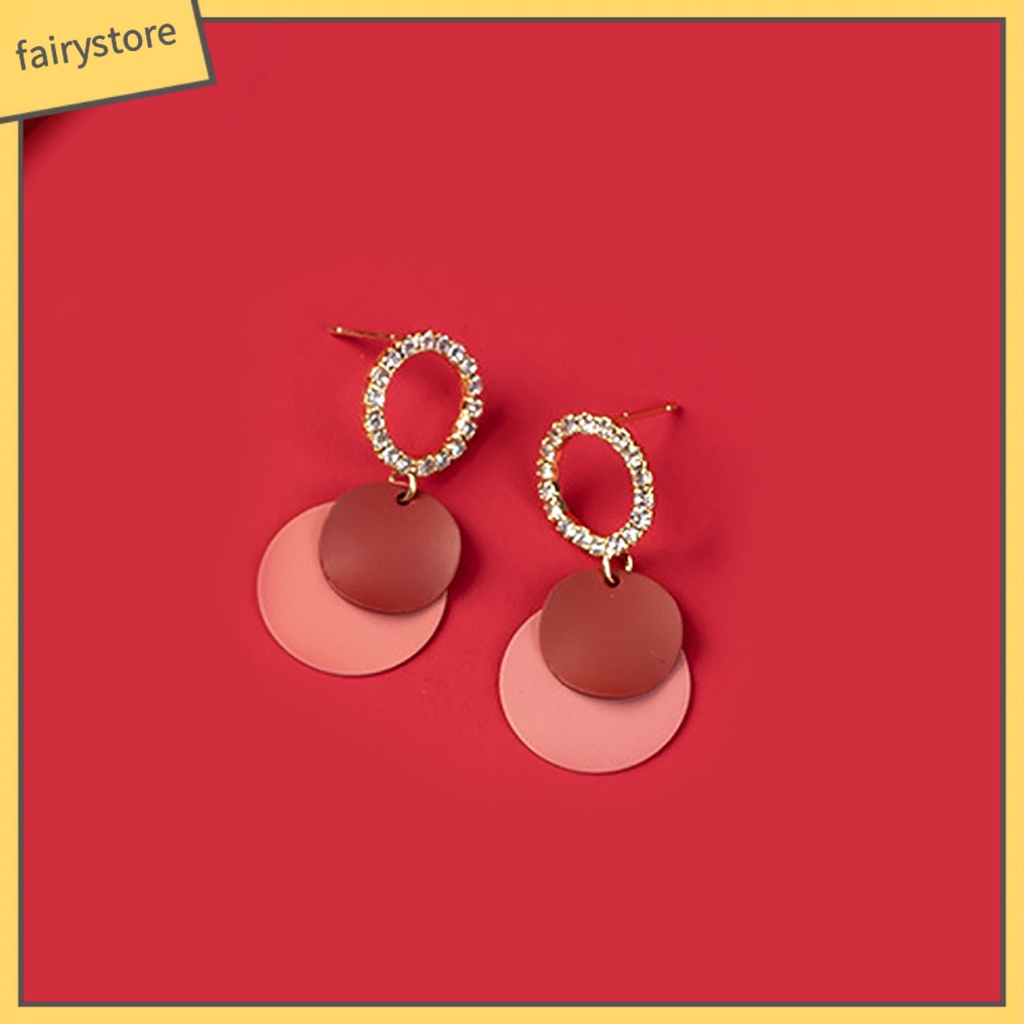 1 Đôi Bông Tai Mạ Bạc Dáng Dài Thời Trang Dành Cho Nữ