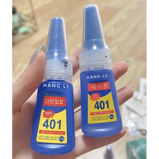 Keo 401 hàng chuẩn, 2 loại phân biệt loại 1 loại 2, keo gắn móng siêu chắc, keo đính móng , chính hãng 100%