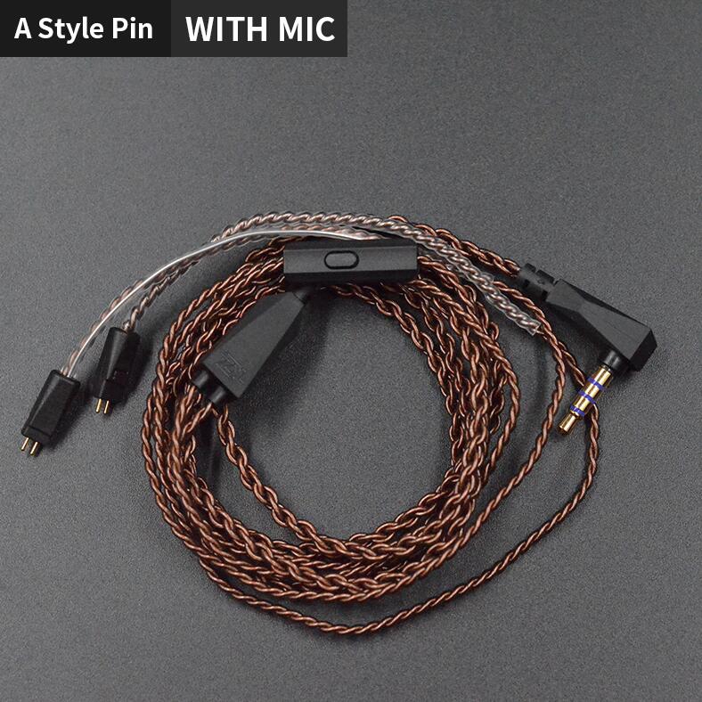 KZ ZS10 ZST ZS3 Original 2Pin Cable High-Purity Oxygen-Free Copper Twisted Upgrade Earphone Cable