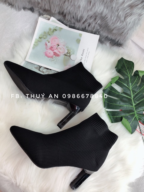 Bốt len cao cổ đế 7,5cm loại đẹp [VIDEO +ẢNH THẬT]sẵn đen 34,36, be 36 | BigBuy360 - bigbuy360.vn