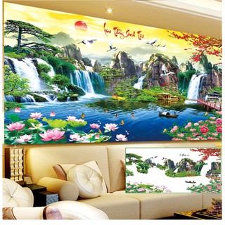 Tranh đính đá Lưu Thủy sinh tài 2 Y8067