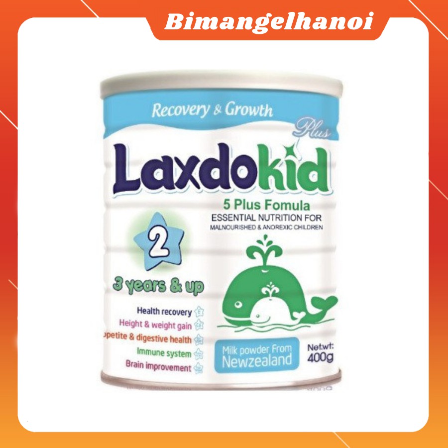 [ƯU ĐÃI] Sữa Laxdokid số 2 Cao năng lượng cho trẻ trên 3 tuổi loại 900g