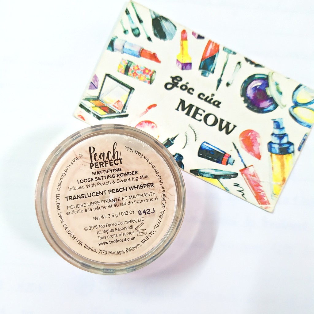 [Fullsize 35g/mini 3.5g] Phấn phủ Too Faced Peach Perfect Mattifying Loose Setting Powder | BigBuy360 - bigbuy360.vn