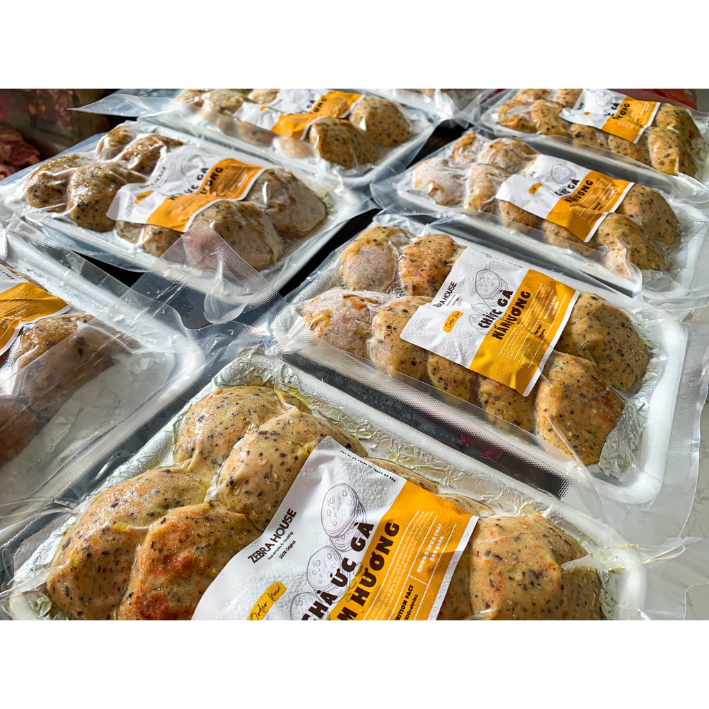 Chả Ức Gà Rau Củ Eat Clean Túi 500gr