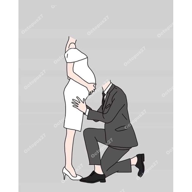 Set Tranh Kính Chibi Dành Cho Các Cặp Đôi Hoặc Gia Đình, Người Thân