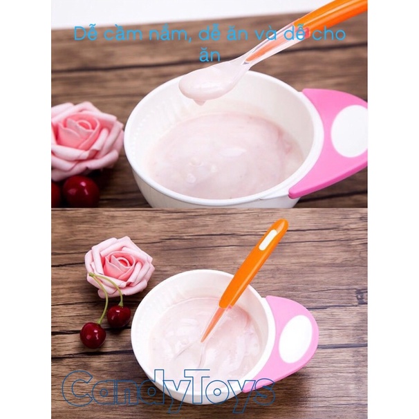 THÌA (MUỖNG) SILICON AN TOÀN CHO BÉ ĂN DẶM