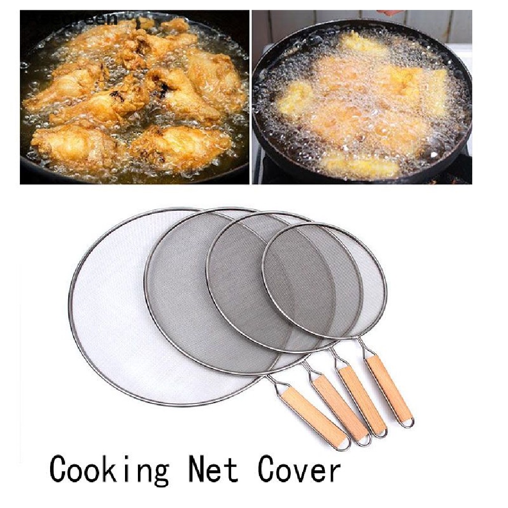 Tấm lưới inox bảo vệ chảo chiên chống dính tiện dụng dành cho nhà bếp