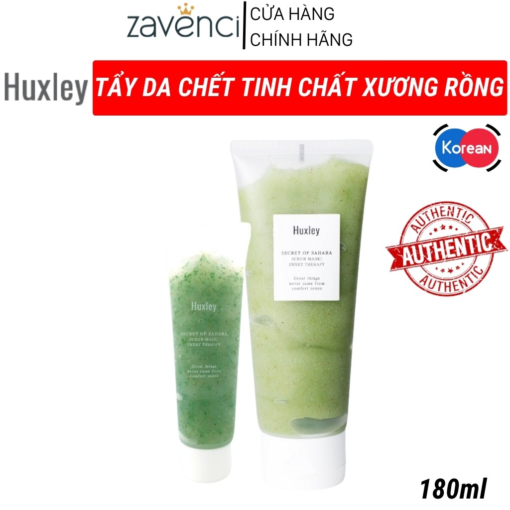 Tẩy Tế Bào Chết TDC1793755 HUXLEY Mặt Nạ Tẩy Da Chết Tinh Chất Xương Rồng Không Gây Khô Da (mini size-30g)