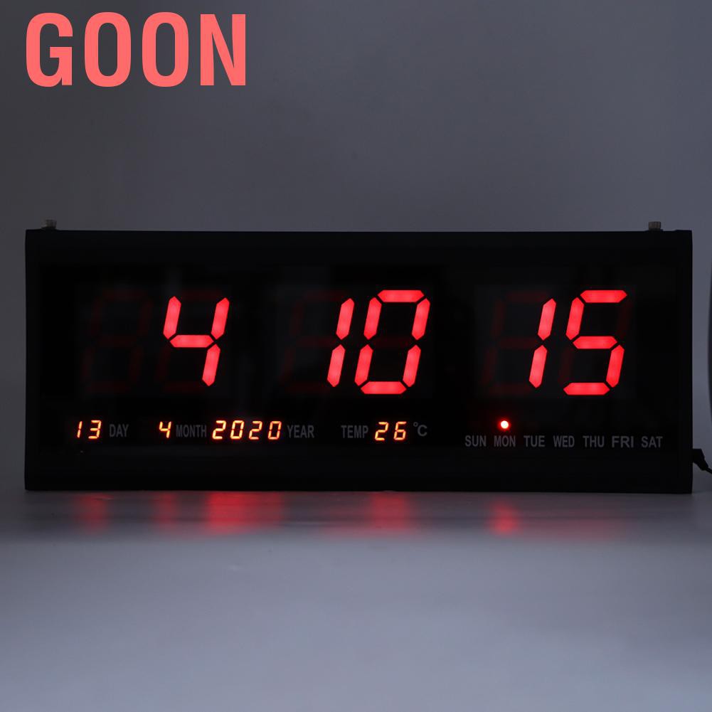 GOON Đồng Hồ Led Điện Tử Treo Tường 24 Hoặc 12 Giờ Eu Zl