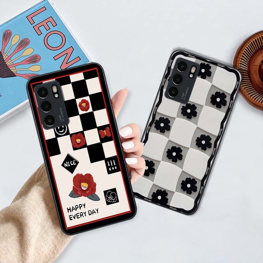 Ốp Oppo Reno6 / Reno6 Z 5G / Reno 6 in hình trái tim, caro kẹo ngọt đầy cá tính siêu đẹp siêu chất