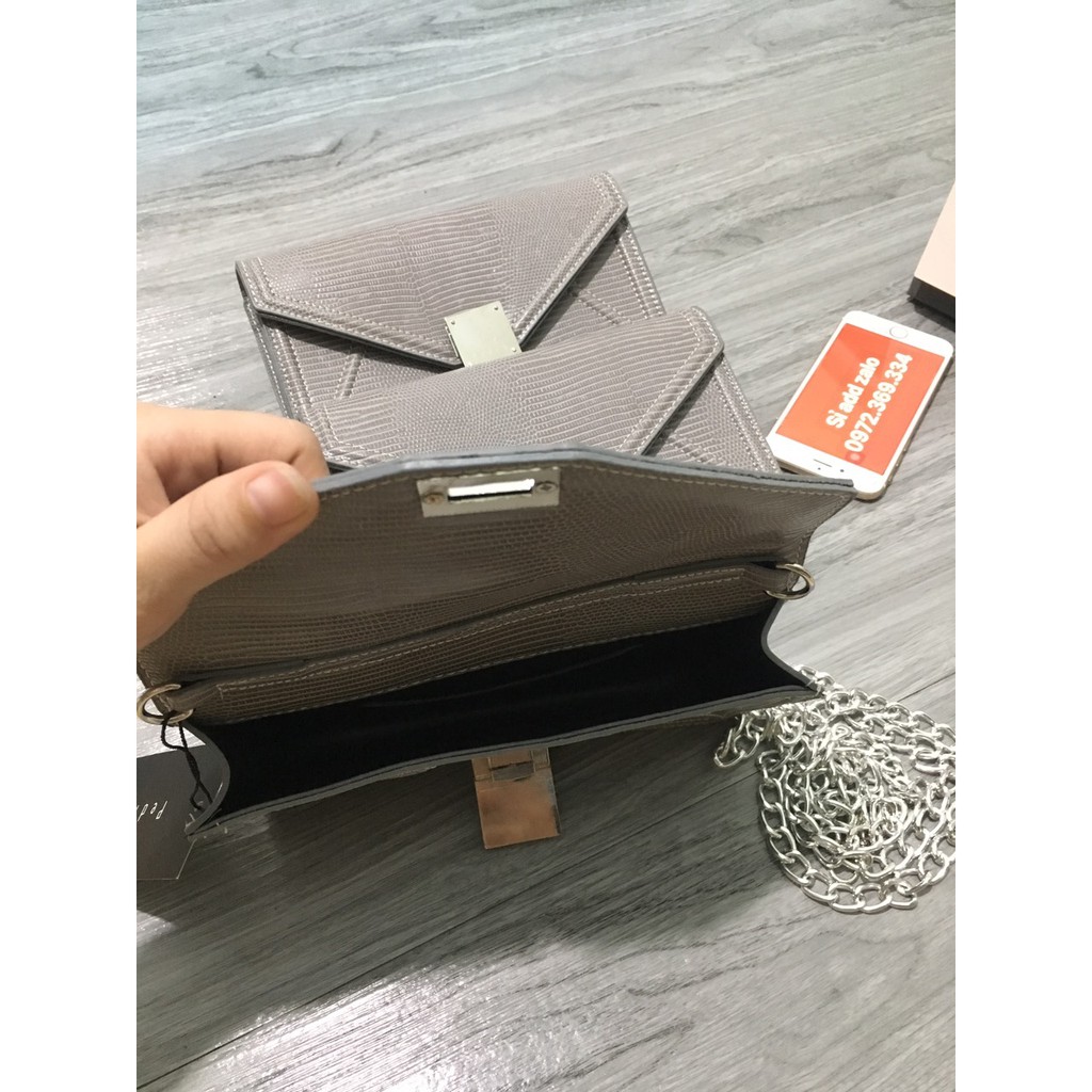 XẢ KHO. Túi đeo chéo bì thư vân kỳ nhông