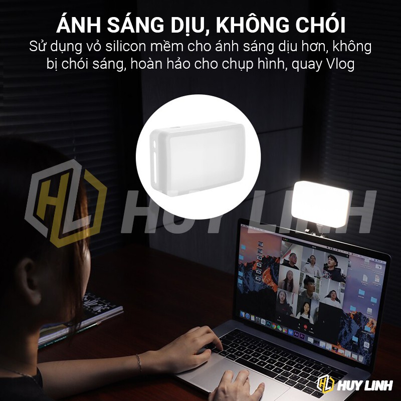 Đèn LED trợ sáng quay phim chụp hình VIJIM VL120 Colour - 120 bóng đèn led pin sạc 3100Mah
