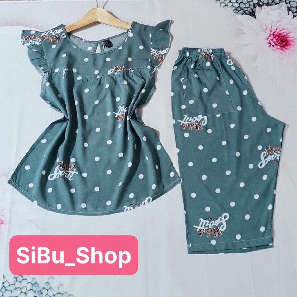 Đồ bộ nữ lửng mặc ở nhà 🏵️🌺💲FREE SHIP💲🏵️🌺 chất liệu tole hai da loại 1, mát mẻ, trẻ trung, mặc được cho bà bầu