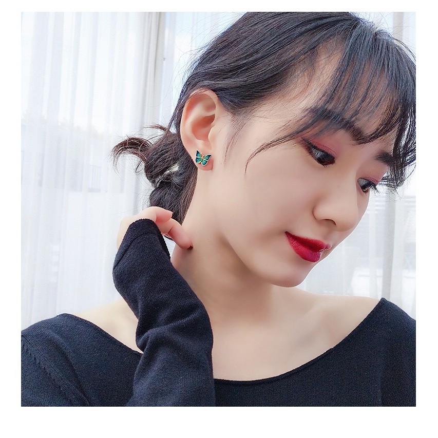 Bông Tai Hàn Quốc Hình Bướm Nhỏ Nhắn Dễ Thương Mainia Shop