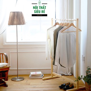 GIÁ TREO QUẦN ÁO THANH ĐƠN HÀN QUỐC 86 MÀU GỖ - SINGLE HANGER 86 NATURAL - NỘI THẤT SIÊU RẺ