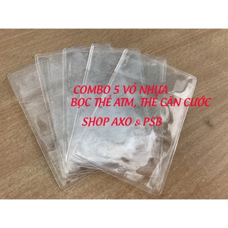 COMBO 5 CÁI THẺ NHỰA BỌC ATM, THẺ CĂN CƯỚC