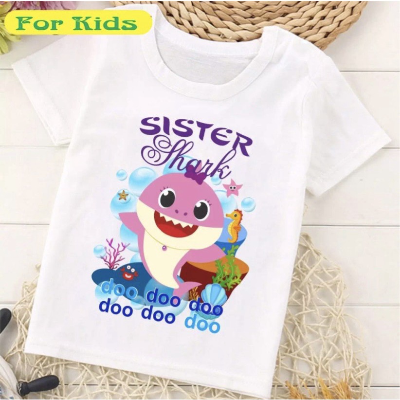 Áo phông babyshark cho bé trai bé gái chất liệu thun lạnh cao cấp ATKID Việt Nam