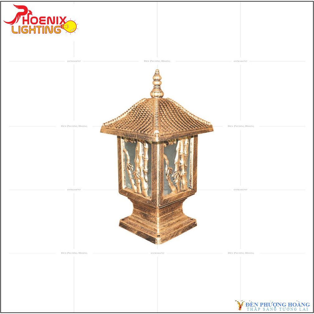 Đèn ngoài trời: Đèn trụ cổng, hàng rào PH6188