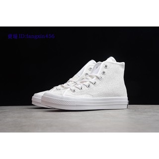 Converse Converse giày cao gót đính sequin trắng giản dị Giày vải nữ Giày dép 162472C