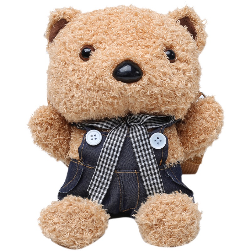 Túi Đeo Chéo Hình Gấu Nhồi Bông Dễ Thương Thời Trang Cho Nữ 2021