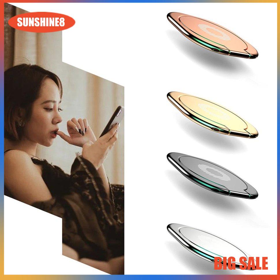 【SUN】Iring nhẫn điện thoại ring phone hình vuông vân tròn giữa giá đỡ dán lưng điện thoại cầm chắc tay