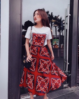 Sét váy thổ cẩm boho chất đẹp
