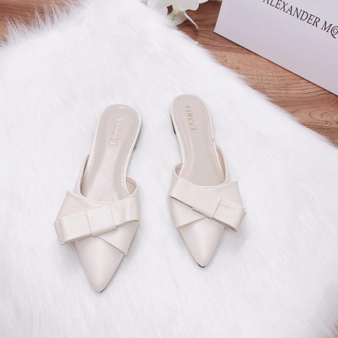 A11 - Giày nữ, sục nữ mũi nhọn 3 cánh, đế 2 cm | BigBuy360 - bigbuy360.vn