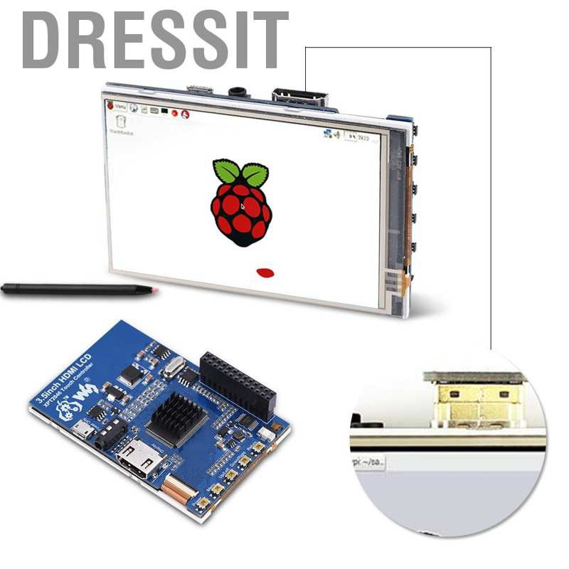 [Ready now] Bộ Thiết Bị Màn Hình Lcd 1080p Ips 60fps 3.5 Inch Hdmi Cho Raspberry Pi +