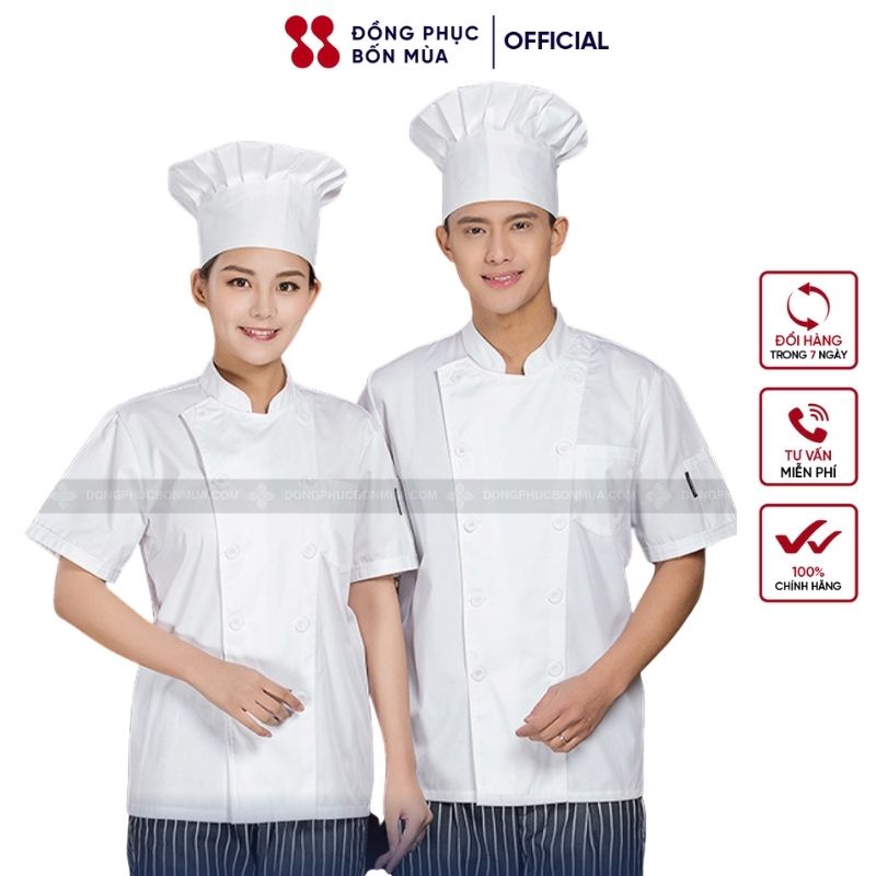 Mũ đầu bếp chất liệu cao cấp dành cho Nam Nữ sẵn hàng M.1.07 sẵn hàng