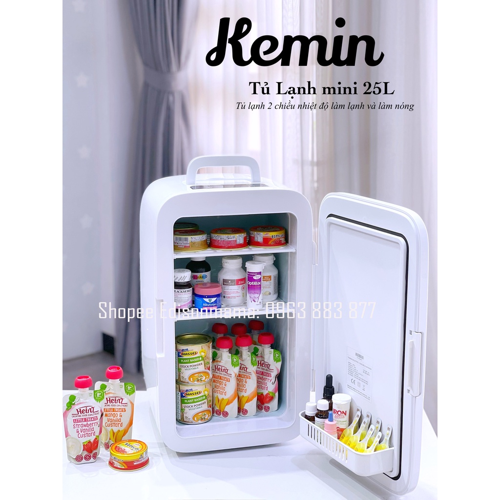 Tủ lạnh mini KEMIN Cao cấp (Dùng cả trên oto xe hơi và trong nhà) - Loại 10L/ 16L/ 25L/ 22L/ 32L