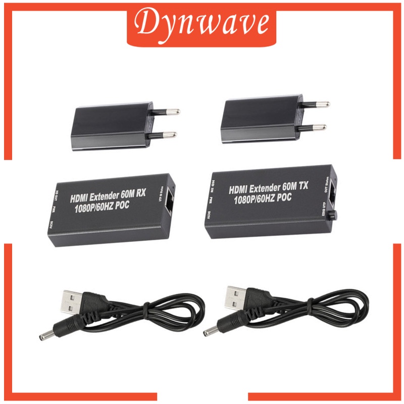 [DYNWAVE] HDMI Extender Balun with IR Over Single CAT5e or CAT6 60M