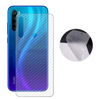 Miếng dán lưng cho Xiaomi Redmi Note 8 / Note 8 Pro vân Carbon chống vân tay, chống trầy xước