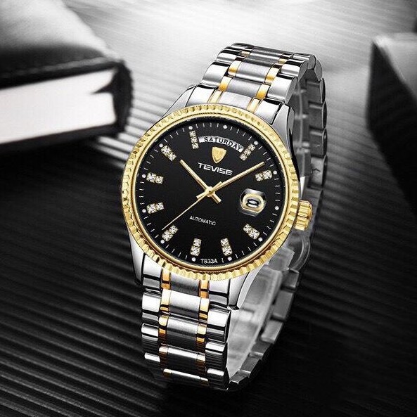 Đồng Hồ Cơ Nam TEVISE T833A Chạy Cơ Automatic Dây Thép Cao Cấp - Đồng hồ cơ cao cấp - Bảo hành 6 Tháng