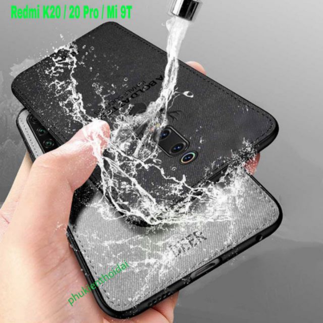 Ốp lưng Redmi K30 / K30 5G / K30 Pro / K40 / K20 / K20 Pro / K50 / K50 Pro / K60 vải mềm vân đầu hươu cao cấp