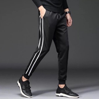 Quần Jogger Thể Thao Nam 2 Sọc ( Hình Thật ) - Chất Liệu Da Cá form 46-76kg